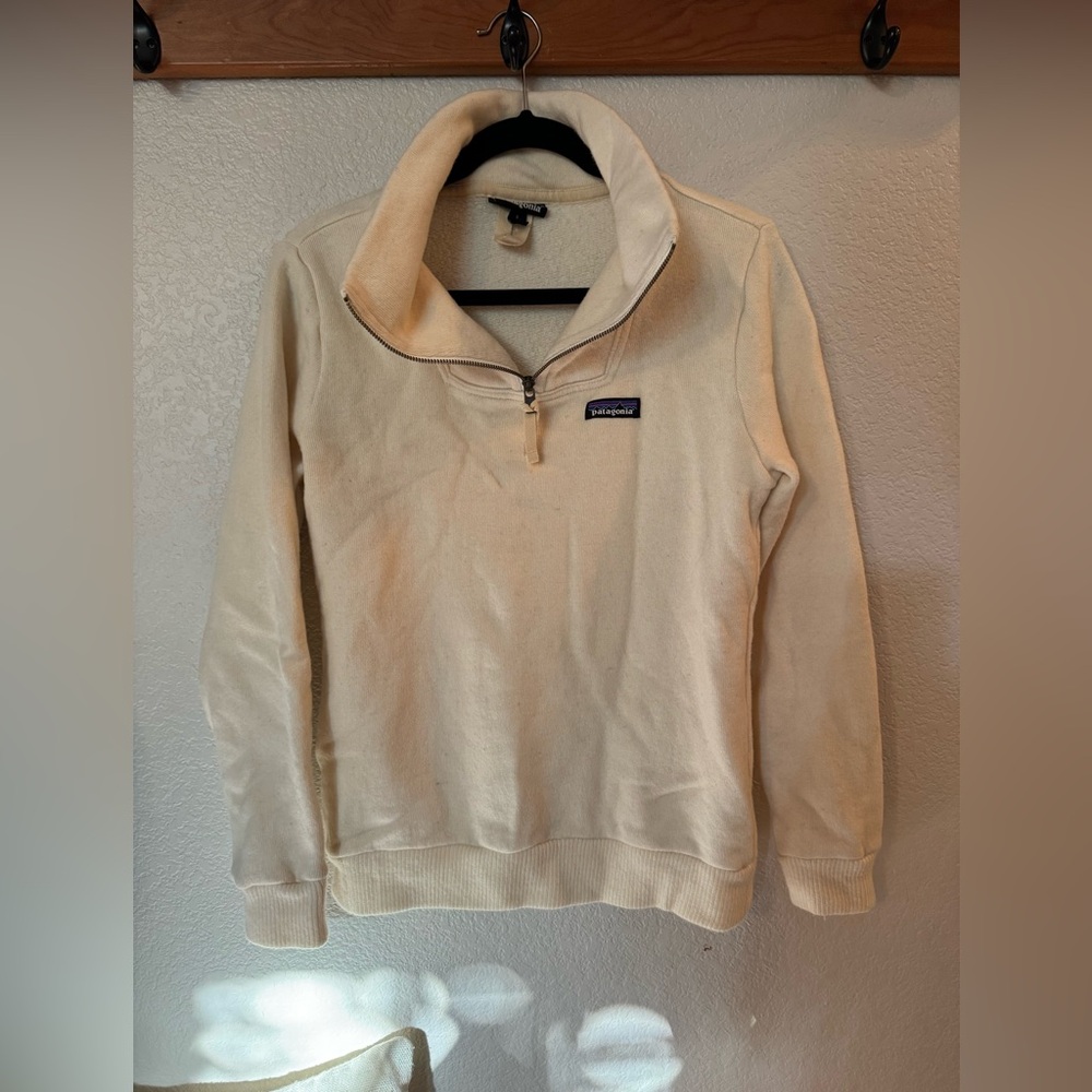 Patagonia wool blend quarter zip